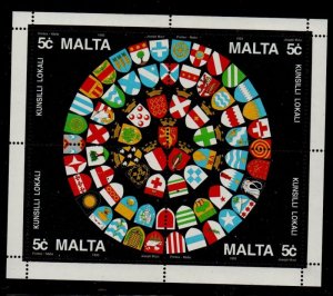 Malta Sc 826 1993 Local Councils stamp sheet mint NH