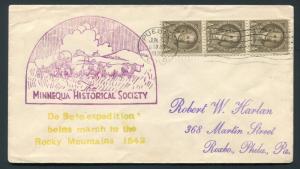 1933 Pueblo, Colorado to Philadelphia, PA - Minnequa Historical Society Cachet