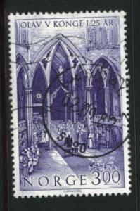 Norway Scott 809 used Nidaros Cathedral stamp 1982