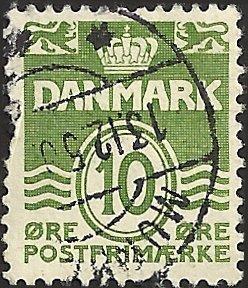 DENMARK -  #318 - Used - SCV-0.25