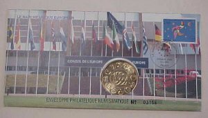 FRANCE  FDC MEDAL  CONSEIL DE L'EUROPE 1992 CACHET