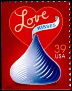 2007 39c Love & Kisses Valentine's Day Special Issue, SA Scott 4122 Mint...