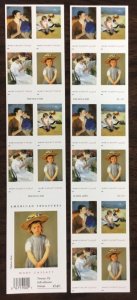 3804-3807  Mary Cassatt Paintings 37c Booklet of 20  2003  $7.40 face