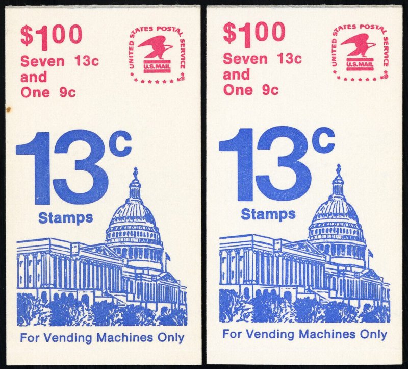 US Stamps # 1623C Lot Of 2 Perf 10/10 Booklets