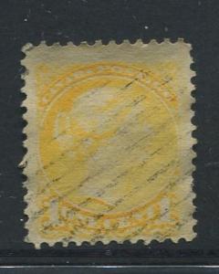 Canada -Scott 35 - Queen Victoria -1870 - Used - Single 1c Stamp