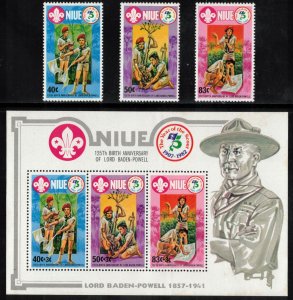 NIUE 1983 Scouting Year; Scott 372-75; MNH