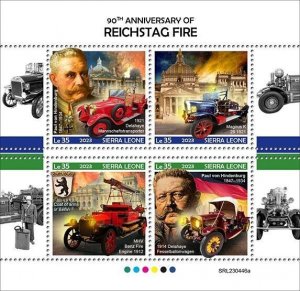 2024/02 - SIERRA LEONE  - REICHSTAG FIRE 90TH     4V    MNH **