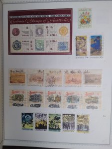 collection on pages Australia 1990-92 mostly complete most used HP: CV $1202