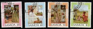 SAMOA SG711/4 1985 CHRISTMAS  MNH