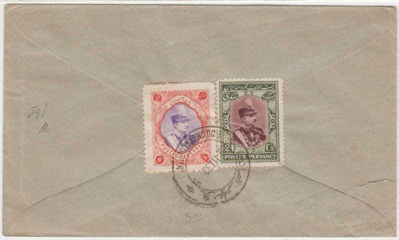 PERSIA cover postmarked  Bouchehr,  23 March 1932 to Nyack, N,Y,