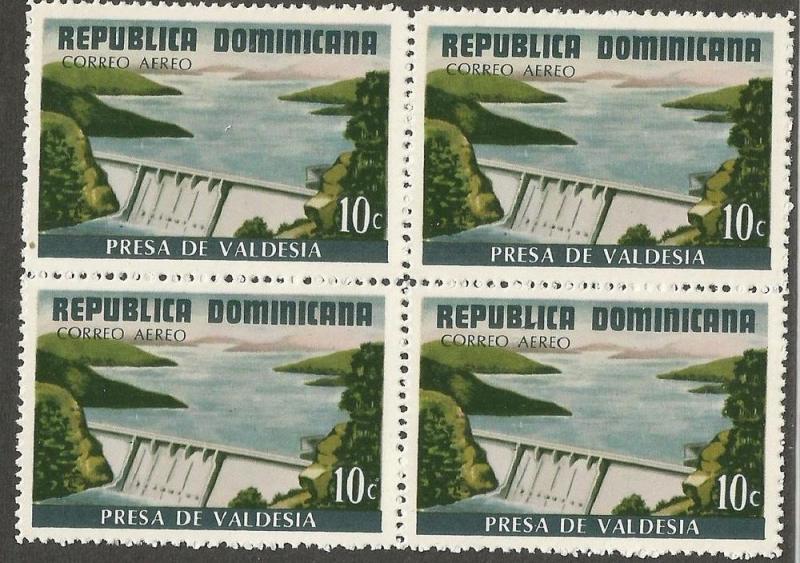 Dominican Republic C173 MNH BLOCK OF 4 DAM [D1]