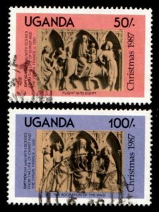 Uganda #586-587 used