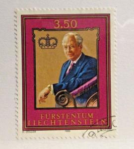 LIECHTENSTEIN Sc #848 Θ used, postage stamp. fine +