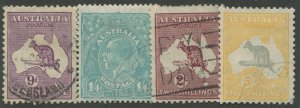 AUSTRALIA #122-126 USED 