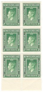 Scott: 245 Newfoundland - King George VI - MNH