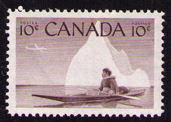 Canada #351 Mint Never Hinged ~ Inuk & Kayak