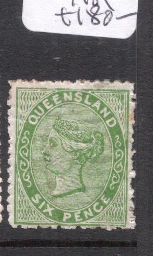 Queensland SG 143 Tone Spot At Right MOG (7djy)