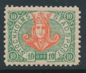 Sweden 1888 Stockholms Stadspost 10 öre Local Post MNH