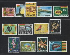 GHANA SC# 48-60 F-VF MNH 1959