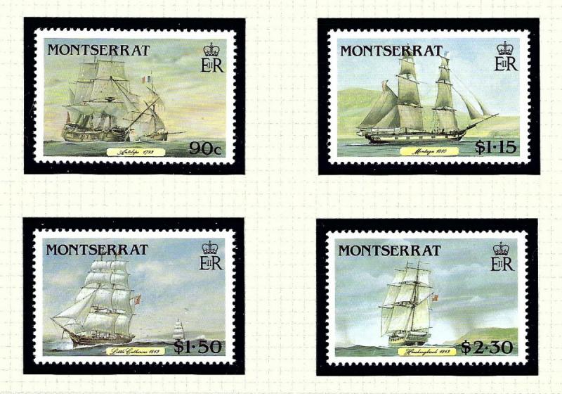 Montserrat 618-21 MNH 1986 Clipper Ships