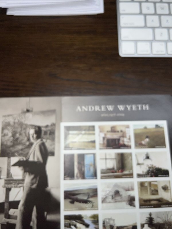 SCOTT# 5212 PANE OF 12 ANDREW WYETH STAMPS FOREVER MNH-2017