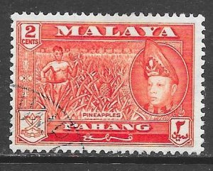 Malaya Pahang 73: 2c Sultan Abu Bakar, Pineapples, used, F-VF