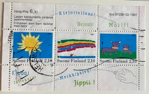 Finland #871 VF/XF used souvenir sheet, Helsinki CDS.