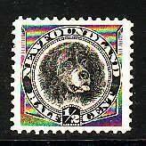 Newfoundland-Sc#58- id17-unused NH 1/2c black Newfoundland Dog-1894-well centere