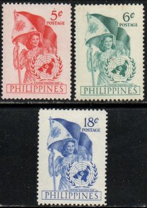 Philippines Sc #569-571 Mint Hinged