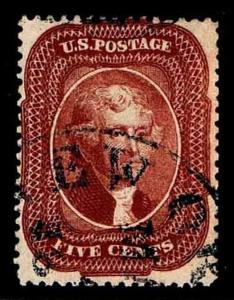 US.#28  PF CERT - REGULAR TYPE I  ISSUE OF 1857 - VF - $1200.00 (ESP#7040)