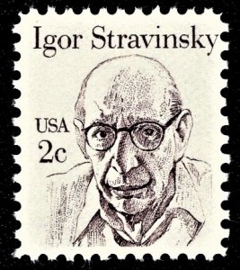 US 1845 MNH VF 2 Cent Igor Stravinsky Composer