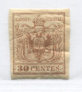 Austria Lombardy Venetia 1850 30 cents brown Type 2  mint o.g. hinged