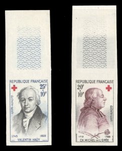 France, 1950-Present #B337-338 (YT 1226-1227) Cat€110, 1959 Red Cross, impe...