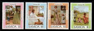 SAMOA SG711/4 1985 CHRISTMAS  MNH