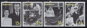 BAHAMAS SG1453/6 2007 DIAMOND WEDDING MNH