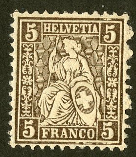 SWITZERLAND 43 MNH SCV $3.90 BIN $2.00 WOMAN