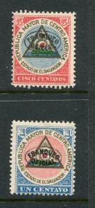 El Salvador #175-6 Mint No Gum