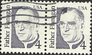 # 2171a USED PAIR GRAYISH VIOLET FATHER FLANAGAN