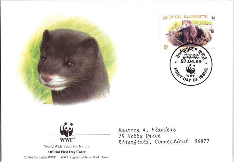 Georgia, Worldwide First Day Cover, World Wildlife Fund, Animals