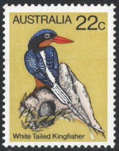 Australia SC#733 22¢ Birds: Second Series; White-tailed Kingfisher (1980) MNH