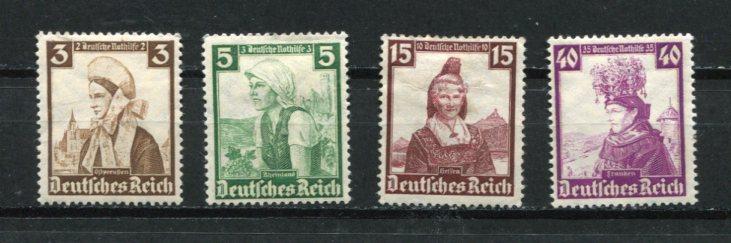 Germany 1935 Sc B69,71,75,78 MH 4827