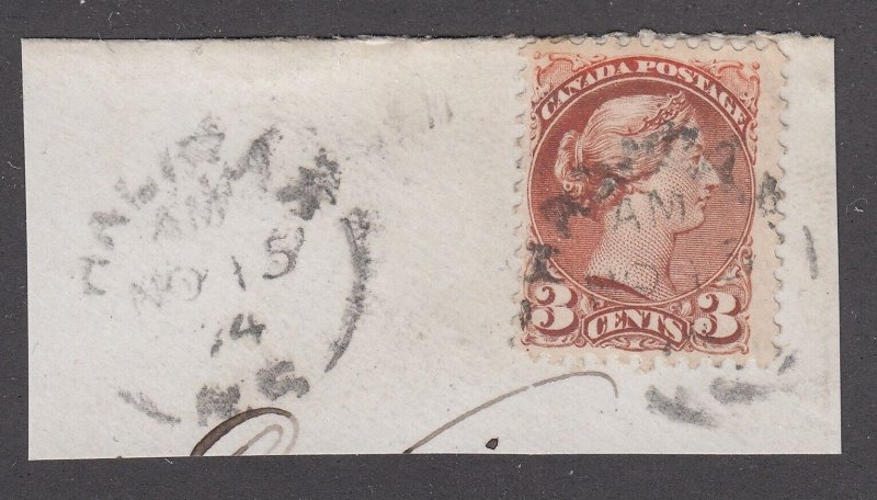 NOVA SCOTIA SPLIT RING TOWN CANCEL, HALIFAX, NO 15, 74