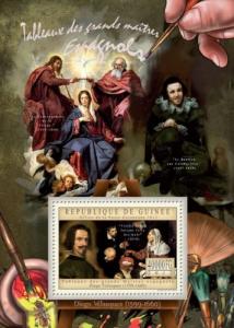 GUINEA 2012 SHEET GREAT SPANISH MASTERS PAINTINGS ART