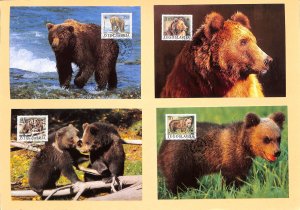 Yugoslavia WWF World Wild Fund for Nature maxicards brown bear