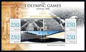 [93046] Grenada 2008 Olympic Games Athens Stadium Sheet MNH