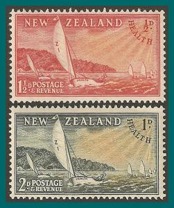 New Zealand 1951 Health, Yachts, MNH B38-B39,SG708-SG709