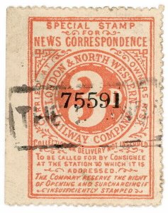 (I.B) London & North Western Railway : Special News Correspondence 3d