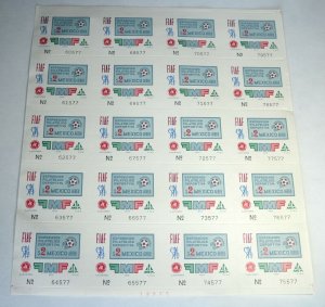 Mexico #C374 Sportmex '70 Philatelic Exposition Airmail Postage Sheet Mint NH OG