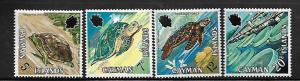 CAYMAN ISLANDS, 283-286, MINT HINGED, TURTLES