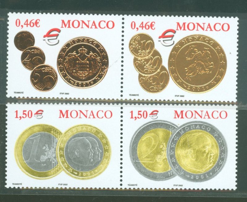 Monaco #2261-2262 Mint (NH) Single (Complete Set)